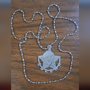 'Selena' Silver-tone Collector Pendant Necklace Rare